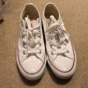 White Low Top Converses